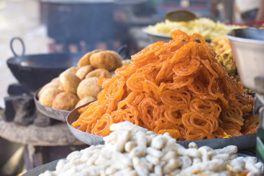 Nordnidisches Dessert Kesari Jalebi